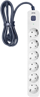 1928698 Сетевой фильтр Powercom SP-06W 1.8М 1.8м (6 розеток) белый/серый (коробка)
